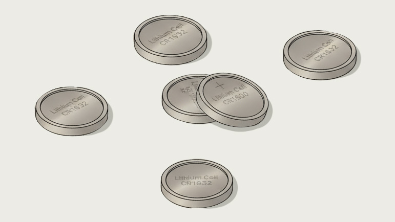Coin cells lithium batteries.